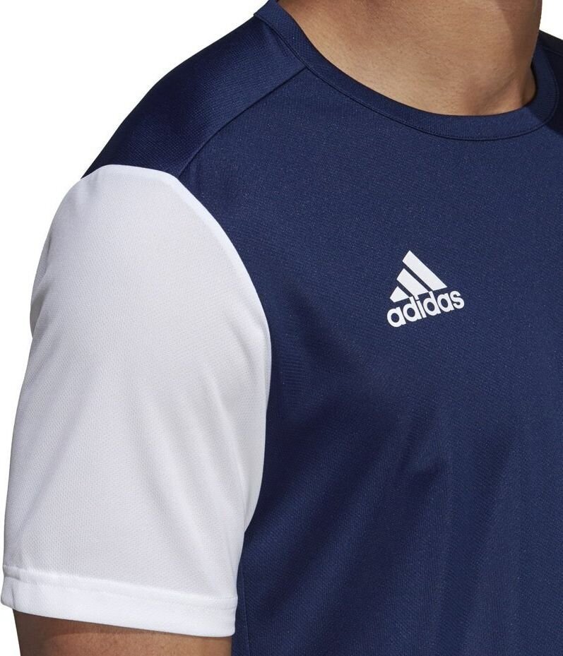 Adidas Jalgpallisärk ESTRO 19 JSY, sinine, 128cm hind ja info | Jalgpalli varustus ja riided | hansapost.ee