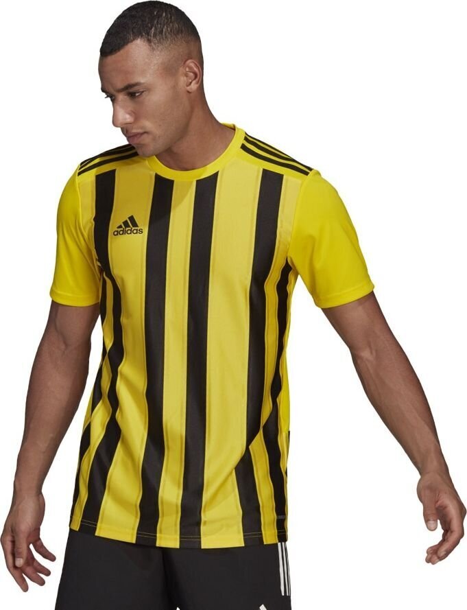 Jalgpallisärk Adidas STRIPED 21 JSY, kollane, XXL цена и информация | Jalgpalli varustus ja riided | hansapost.ee