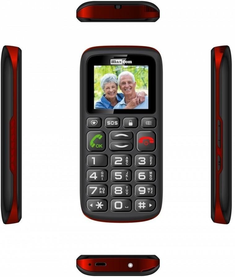Mobiiltelefon Maxcom MM428BB, must цена и информация | Telefonid | hansapost.ee