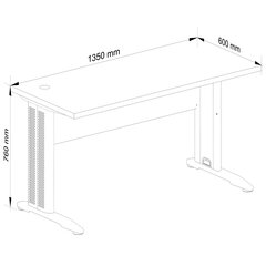 Arvutilaud BM-135, pruun price and information | Computer desks, writing desks | hansapost.ee