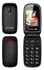 Mobiiltelefon Evelatus Wave, Dual SIM, Must hind ja info | Telefonid | hansapost.ee