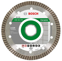 Алмазный пильный диск Bosch Ceramic, 125 мм цена и информация | Ручной инструмент, 18 В 125 мм бесщеточная угловая шлифовальная машина для Makita Cordless, замена литий-ионного аккумулятора | hansapost.ee