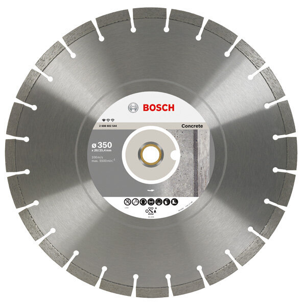 Teemanttera Bosch 350x25,4 SEG BETOON цена и информация | Käsitööriistad | hansapost.ee