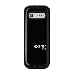 eStar X18, 0.5 GB, Dual SIM Black цена и информация | eSTAR Телефоны и аксессуары | hansapost.ee