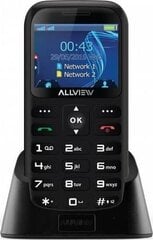 Allview D2 Senior, 32 MB, Dual SIM, Black цена и информация | Мобильные телефоны | hansapost.ee