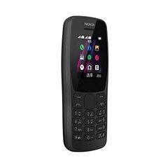 Nokia 110 (2019), 4 MB, Dual SIM, Black hind ja info | Telefonid | hansapost.ee