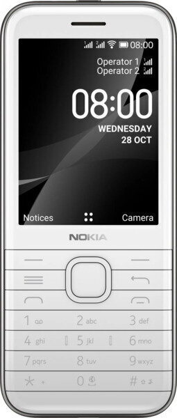 Nokia 8000 4G, Dual SIM, White hind ja info | Telefonid | hansapost.ee