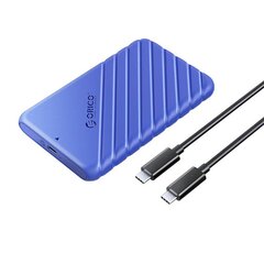 Orico 2.5' HDD | SSD Enclosure, 6 Gbps, USB-C 3.1 Gen1 (Blue) цена и информация | Чехлы для внешних жестких дисков | hansapost.ee