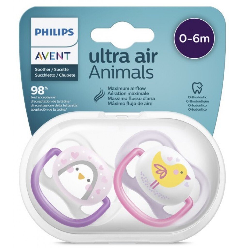 Lutt Philips Avent Ultra Air Mix SCF080/06 0-6 kuud, 2 tk цена и информация |  Lutid | hansapost.ee