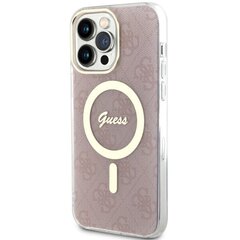 Чехол Guess GUHMP13XH4STP для iPhone 13 Pro Max 6.7" hardcase 4G MagSafe, розовый цена и информация | Чехлы для телефонов | hansapost.ee