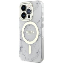Guess GUHMP14LPCUMAH iPhone 14 Pro 6.1" biały|white hardcase Marble MagSafe hind ja info | Telefonide kaitsekaaned ja -ümbrised | hansapost.ee