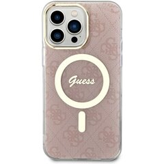 Guess GUHMP14XH4STP iPhone 14 Pro Max 6.7" różowy|pink hardcase 4G MagSafe hind ja info | Telefonide kaitsekaaned ja -ümbrised | hansapost.ee