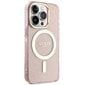 Guess GUHMP14XHCMCGP iPhone 14 Pro Max 6.7" różowy|pink hardcase Glitter Gold MagSafe цена и информация | Telefonide kaitsekaaned ja -ümbrised | hansapost.ee