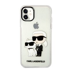Karl Lagerfeld IML Glitter Karl and Choupette NFT Case for iPhone 11 Transparent цена и информация | Чехлы для телефонов | hansapost.ee