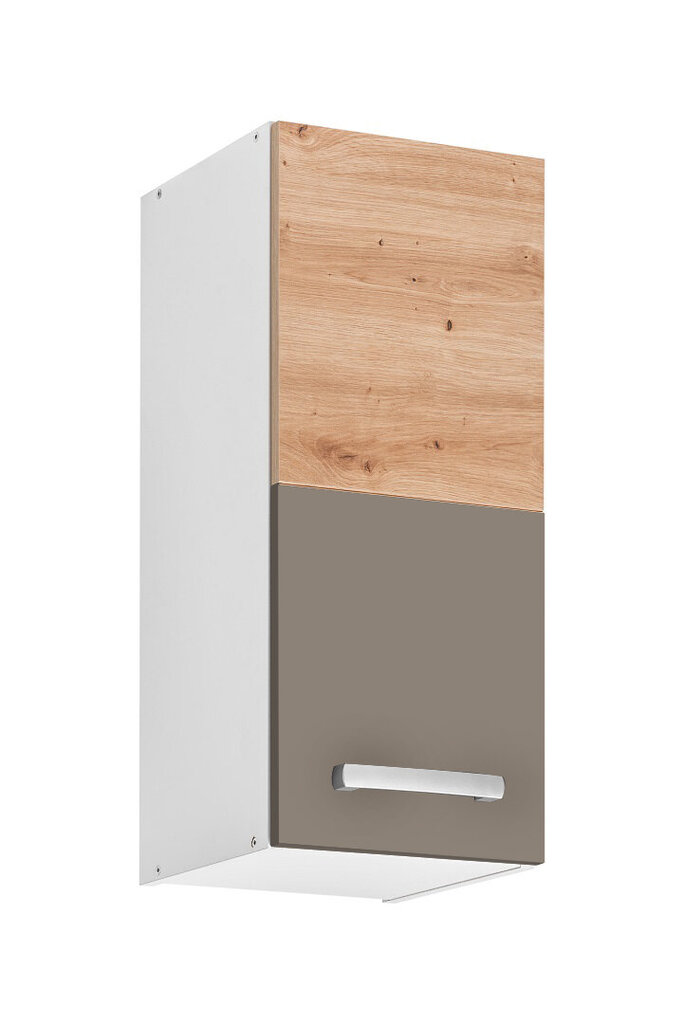 Seinale kinnitatav köögikapp Ava 30/72 1D, beež hind ja info | Köögikapid | hansapost.ee