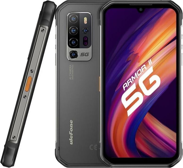 Ulefone Armor 11 5G 15.5 cm (6.1") Dual SIM Android 10.0 USB Type-C 8 GB 256 GB 5200 mAh Black цена и информация | Telefonid | hansapost.ee