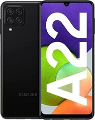 Samsung Galaxy A22, 64 GB, Dual SIM, Black цена и информация | Мобильные телефоны | hansapost.ee