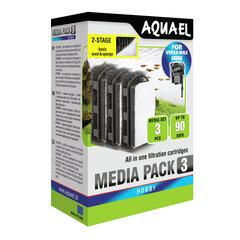 Asendusfiltri kassetid Aqueal Mini Standard Media, 3 tk. hind ja info | Akvaariumid ja lisatarvikud | hansapost.ee