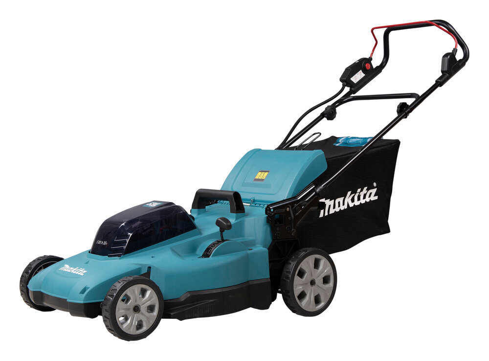 Juhtmeta muruniiduk Makita DLM538Z LXT 2X18V 4 in 1, ilma aku ja laadijata цена и информация | Muruniidukid | hansapost.ee