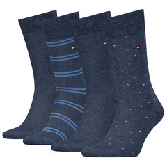 Мужские носки Tommy Hilfiger 4 шт. в подарочной коробке, синий цвет цена и информация | Мужские носки | hansapost.ee