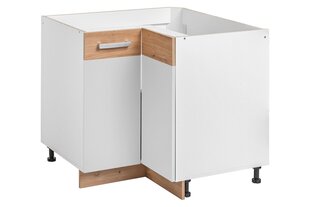 Угловой кухонный шкафчик Ava 90x90/81 2D, белый цена и информация | Кухонные шкафчики | hansapost.ee