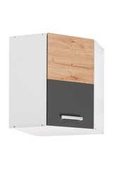Угловой кухонный шкафчик Ava 60x60/72 1D, серый цвет цена и информация | Кухонные шкафчики | hansapost.ee