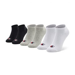 Носки женские Champion 3 шт., бело-серо-черные цена и информация | Мужские носки 5 пар, синие | hansapost.ee