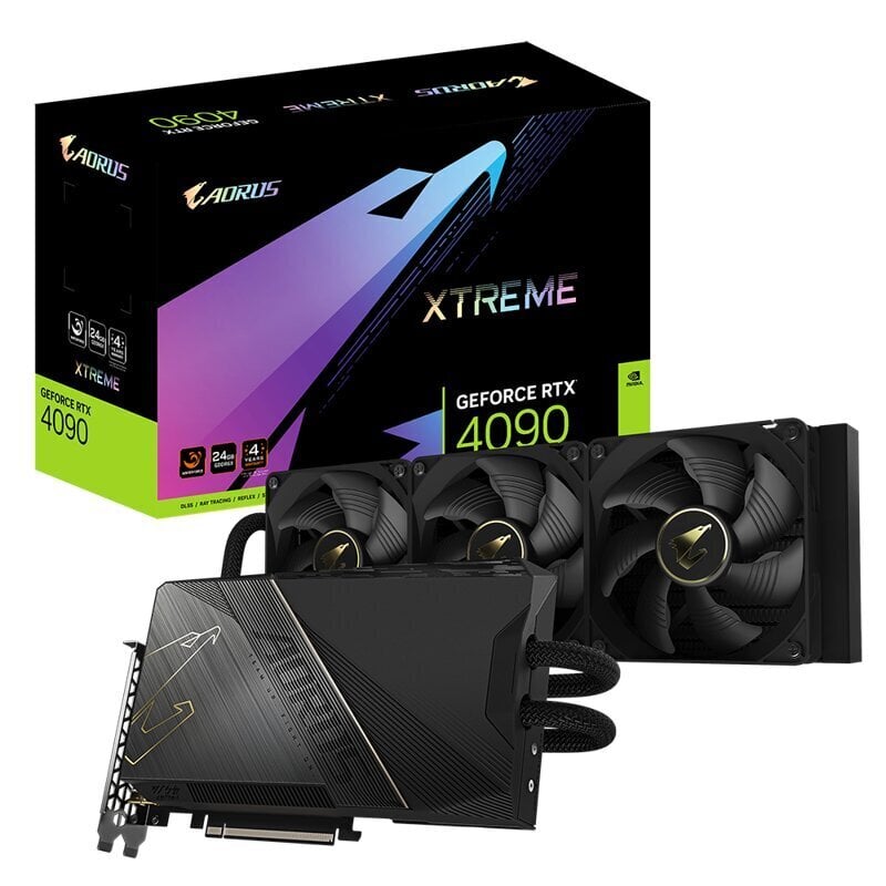 Gigabyte AORUS GeForce RTX 4090 Xtreme Waterforce 24G (GV-N4090AORUSXW-24GD1.1) цена и информация | Videokaardid | hansapost.ee