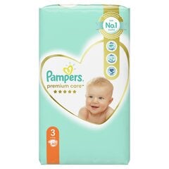 Подгузники Pampers Premium Care 3 размер., 60 шт. цена и информация | Подгузники | hansapost.ee