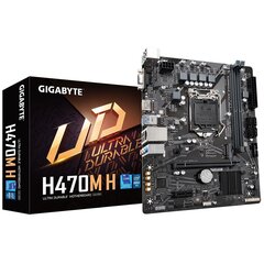 Mainboard GIGABYTE Intel H470 Express H470M H цена и информация | Материнские платы | hansapost.ee