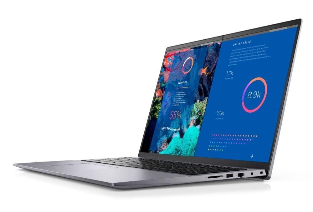 Notebook|DELL|Vostro|5635|CPU 7530U|2000 MHz|16&quot;|1920x1200|RAM 8GB|DDR4|4266 MHz|SSD 256GB|AMD Radeon Graphics|Integrated|ENG|Windows 11 Pro|Titanium Grey|1.9 kg|N1003VNB5635EMEA01 hind ja info | Sülearvutid | hansapost.ee