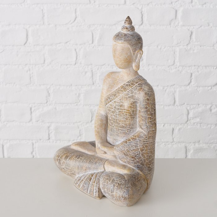 Boltze dekoratiivne kuju Buddha 21x14x30 cm hind ja info | Sisustuselemendid | hansapost.ee