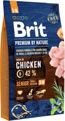 Корм для собак Brit Premium by Nature S+M Senior 8кг цена и информация | Сухой корм для собак | hansapost.ee