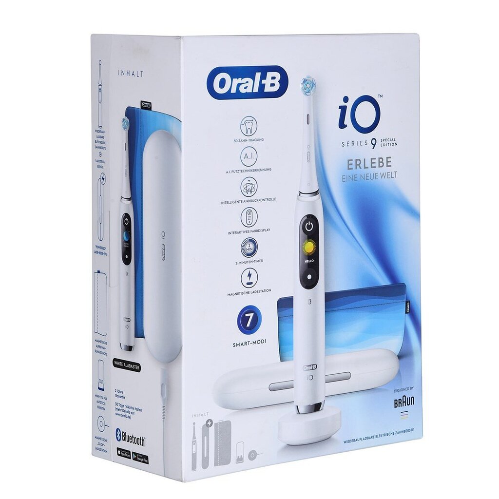 Oral-B iO Series 9 White Alabaster hambahari hind ja info | Elektrilised hambaharjad | hansapost.ee