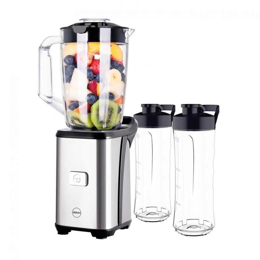 ELDOM Standblender, JAAR personaalne blender, 2 ühes, 2 x 600 ml pudelit, 350 W hind ja info | Blenderid | hansapost.ee