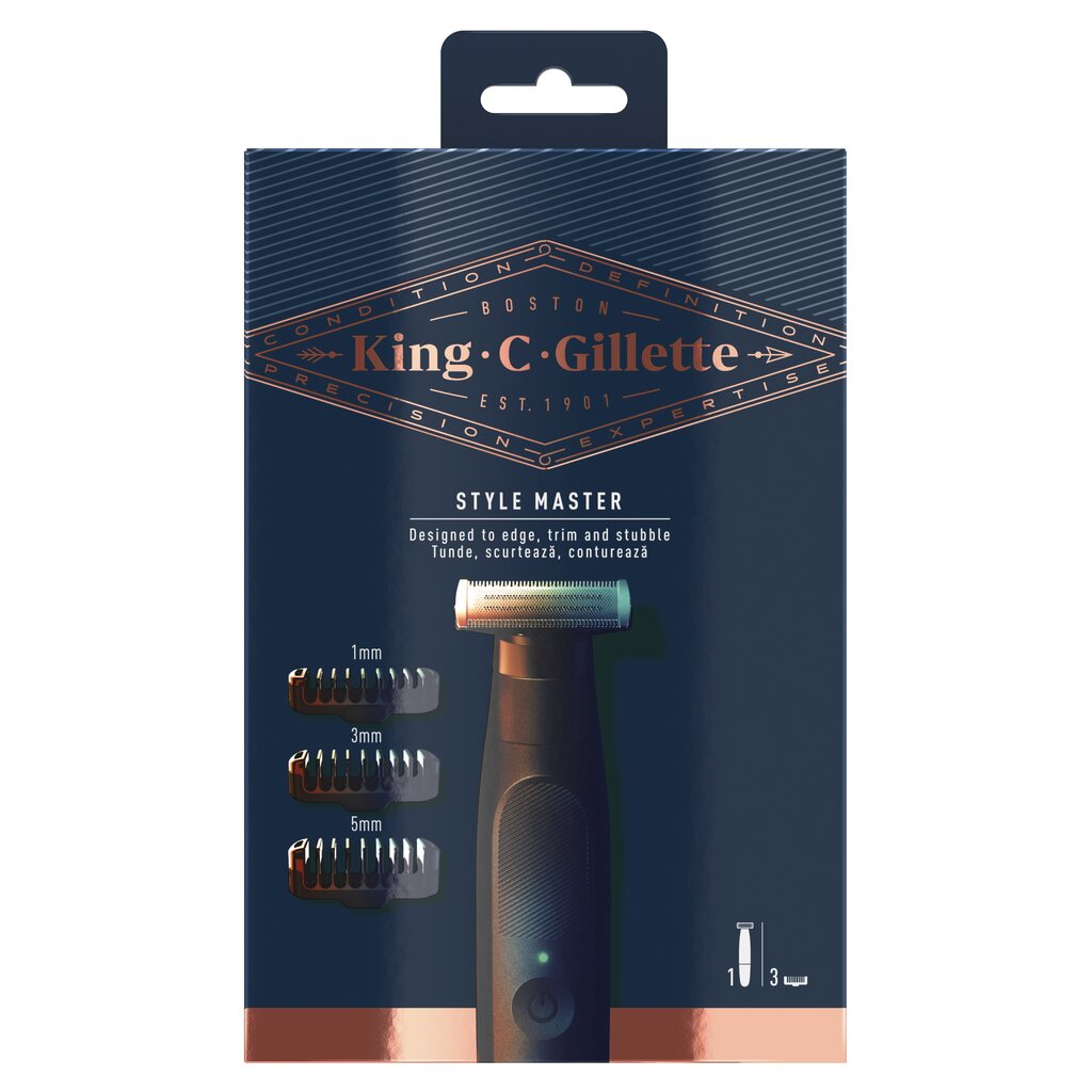 King C Gillette Style Master Raseerija 1up цена и информация | Pardlid | hansapost.ee