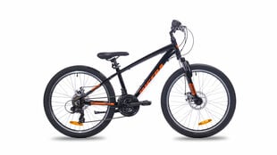 Jalgratas lastele Insera Breeze 24" 21-v, must hind ja info | Insera Sport, puhkus, matkamine | hansapost.ee