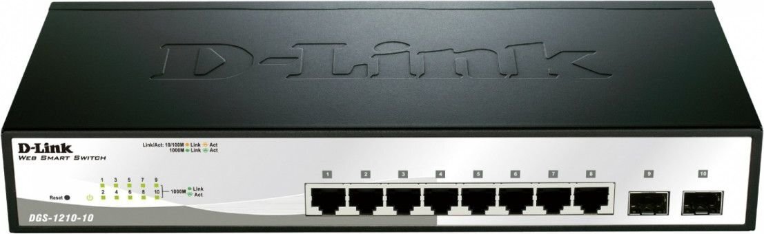 Switch de Sobremesa D-Link DGS-1210-10  8xGB 2xSFP hind ja info | Võrgulülitid | hansapost.ee