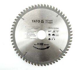 Дисковая пила по алюминию YATO 300x30 мм цена и информация | Механические инструменты | hansapost.ee