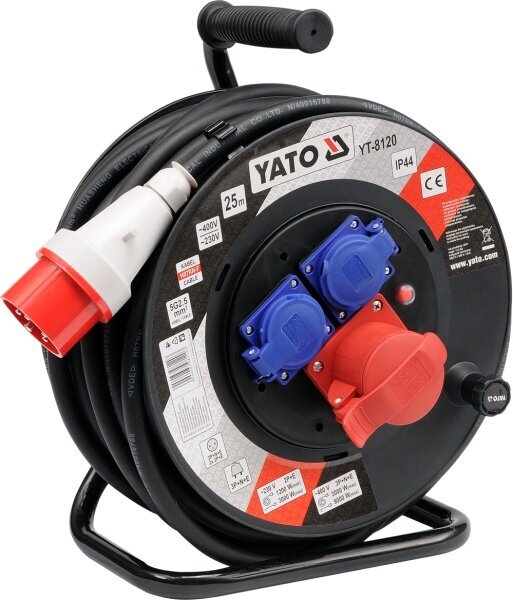 YATO pikendusjuhe 25m 5x2,5mm POWER 8120 цена и информация | Pikendusjuhtmed | hansapost.ee