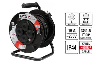 Удлинитель Yato 40 м 3 x 1,5 мм2 IP44 81054 цена и информация | Удлинители | hansapost.ee