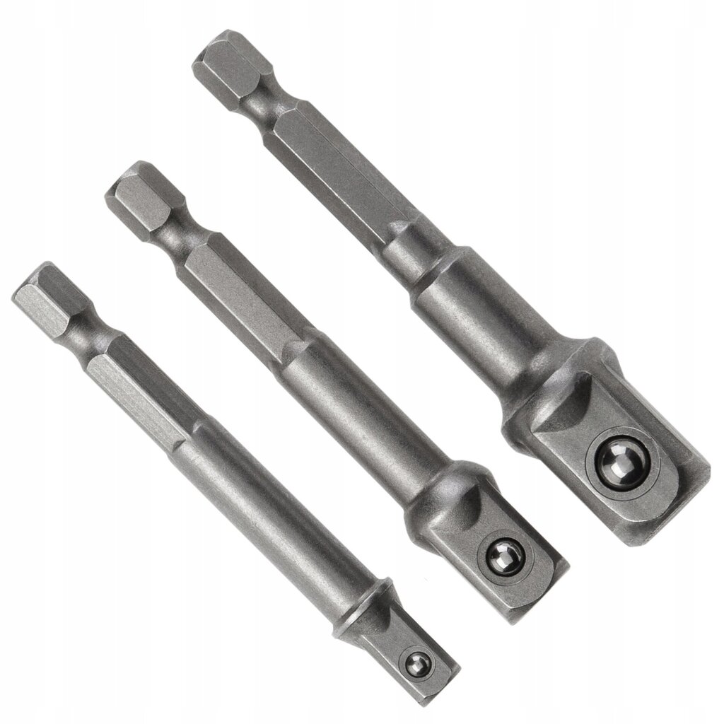 Adapteri komplekt Hogert 1/4"3/8"1/2" Crv - HT1S445 цена и информация | Käsitööriistad | hansapost.ee