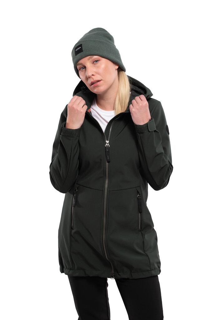 Icepeak naiste softshell jope ALAMOSA, tumeroheline hind ja info | Naiste joped ja parkad | hansapost.ee