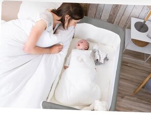 Детская кроватка Bebe Confort Calidoo, Gray Mist цена и информация | Дорожные кроватки | hansapost.ee