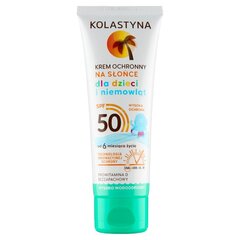 Päikese eest kaitsev kehakreem imikutele ja lastele Kolastyna SPF50, 75 ml hind ja info | Laste ja ema kosmeetika | hansapost.ee