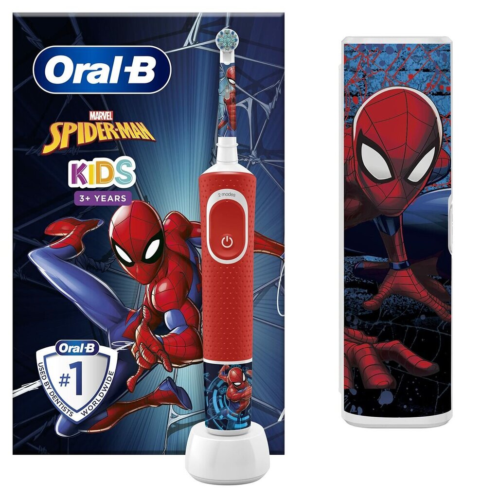 Elektriline hambahari Oral-B D100 Kids Spiderman hind ja info | Elektrilised hambaharjad | hansapost.ee