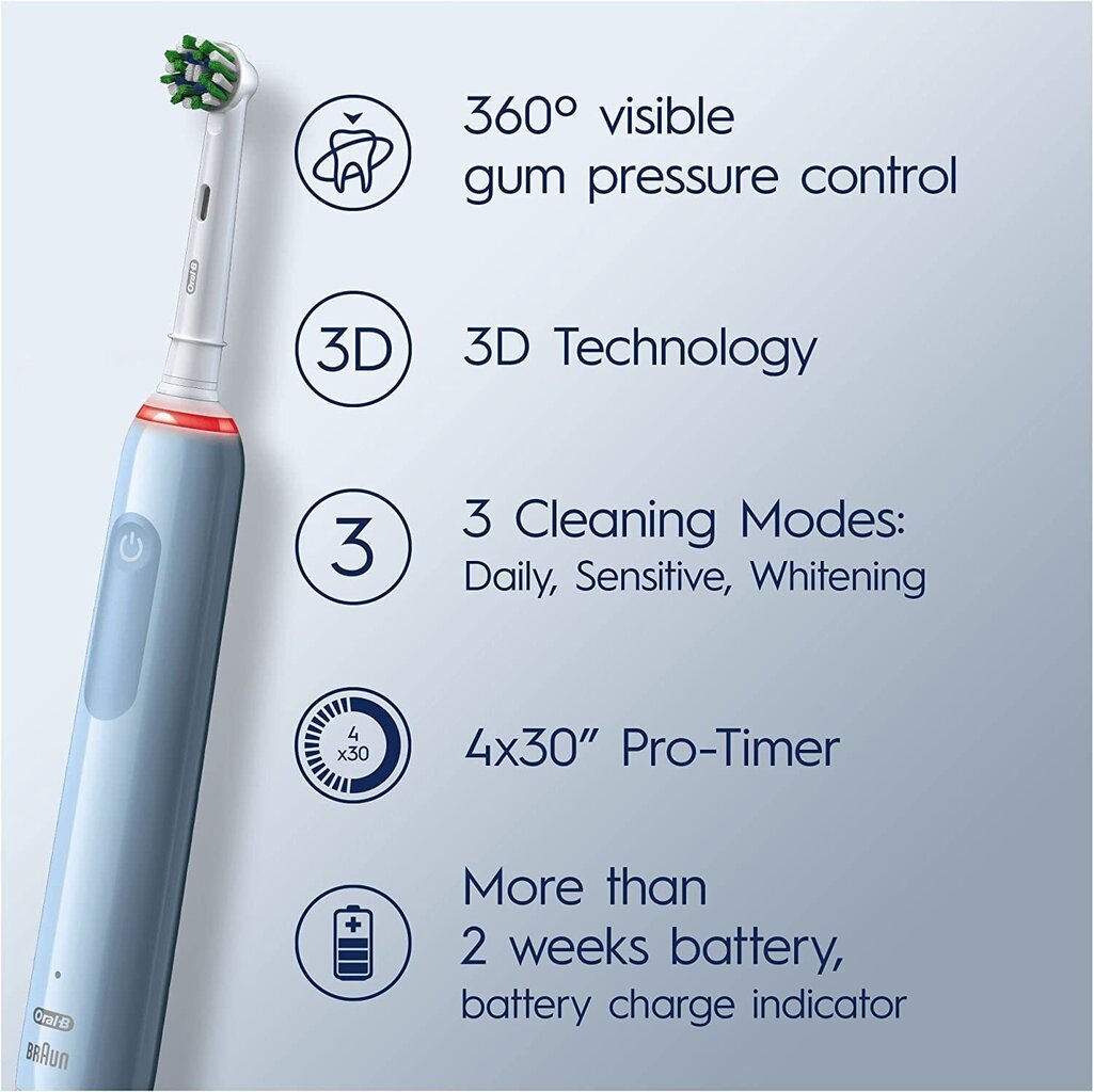 Elektriline hambahari Oral-B Pro 3 3500 Limited Edition, White цена и информация | Elektrilised hambaharjad | hansapost.ee