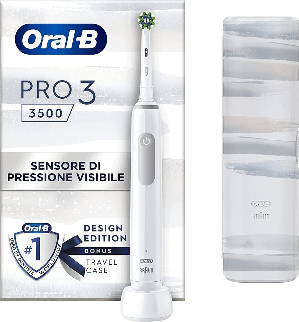 Elektriline hambahari Oral-B Pro 3 3500 Limited Edition, White цена и информация | Elektrilised hambaharjad | hansapost.ee