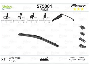 First Multiconnection бескаркасная щётка стеклоочистителя 380mm 575001 цена и информация | Дворники | hansapost.ee