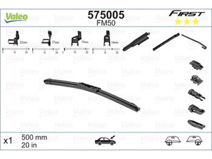 Kojamees Valeo Multiconnection 500 mm price and information | Wipers | hansapost.ee